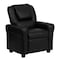 Flash Furniture Kids Recliner, 21-1/2" to 36-1/2" x 27", Upholstery Color: Black DG-ULT-KID-BK-GG - alternate 1